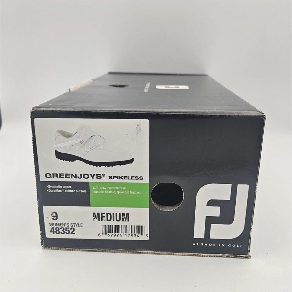 Footjoy greenjoys Spikeless 48352 Women's White Golf Shoes 9 M - Picture 3 of 11